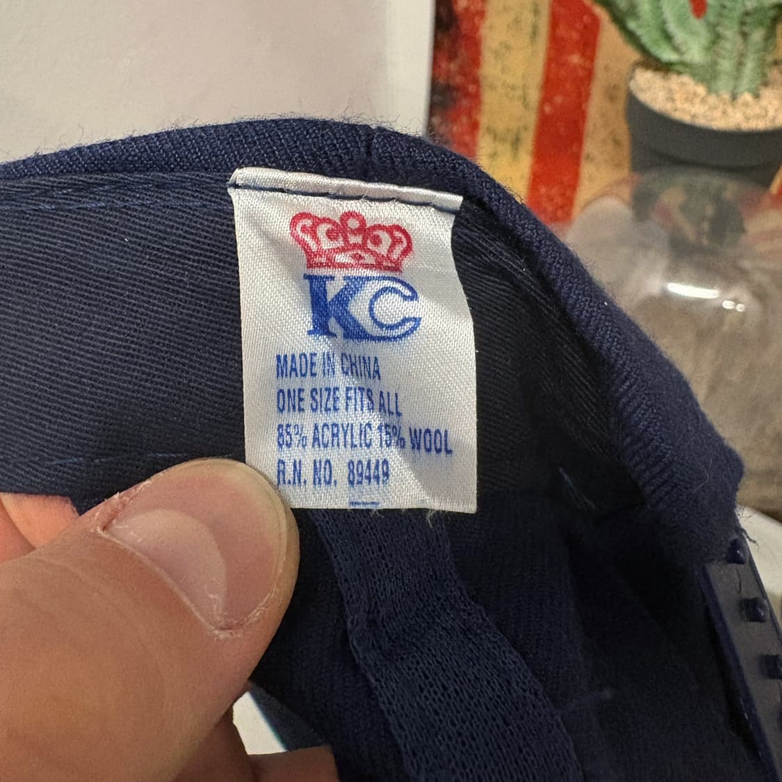 90s KC캡스 미시간 울버린즈 빅M 레터링 플랫 볼캡 N259 상품이미지6