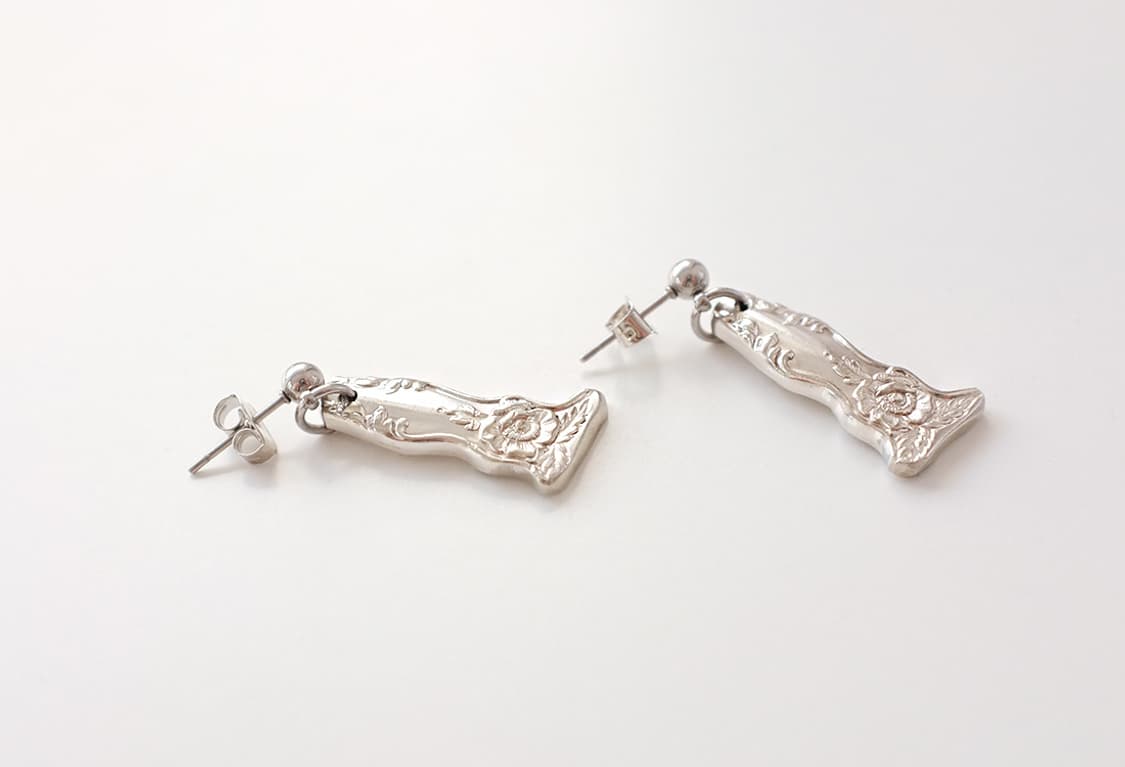 빈티지 커트러리로 만든 빈티지 스푼귀걸이 빈티지귀걸이 상품이미지5