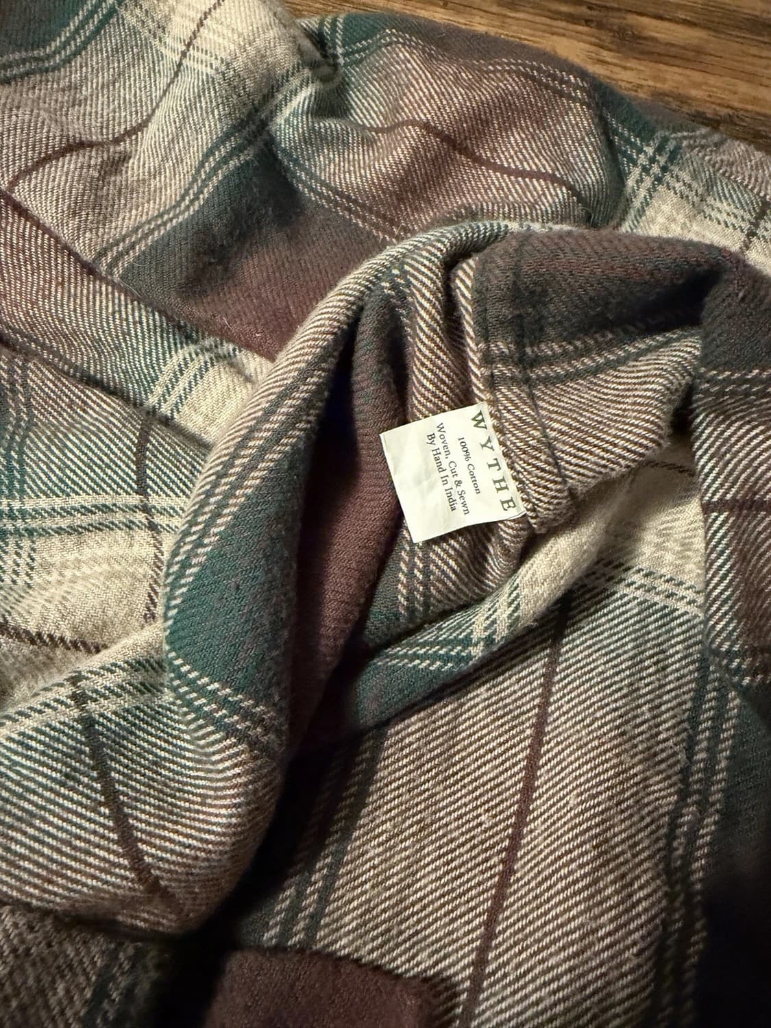 와이트 와시드 플란넬 워크셔츠 상품이미지4