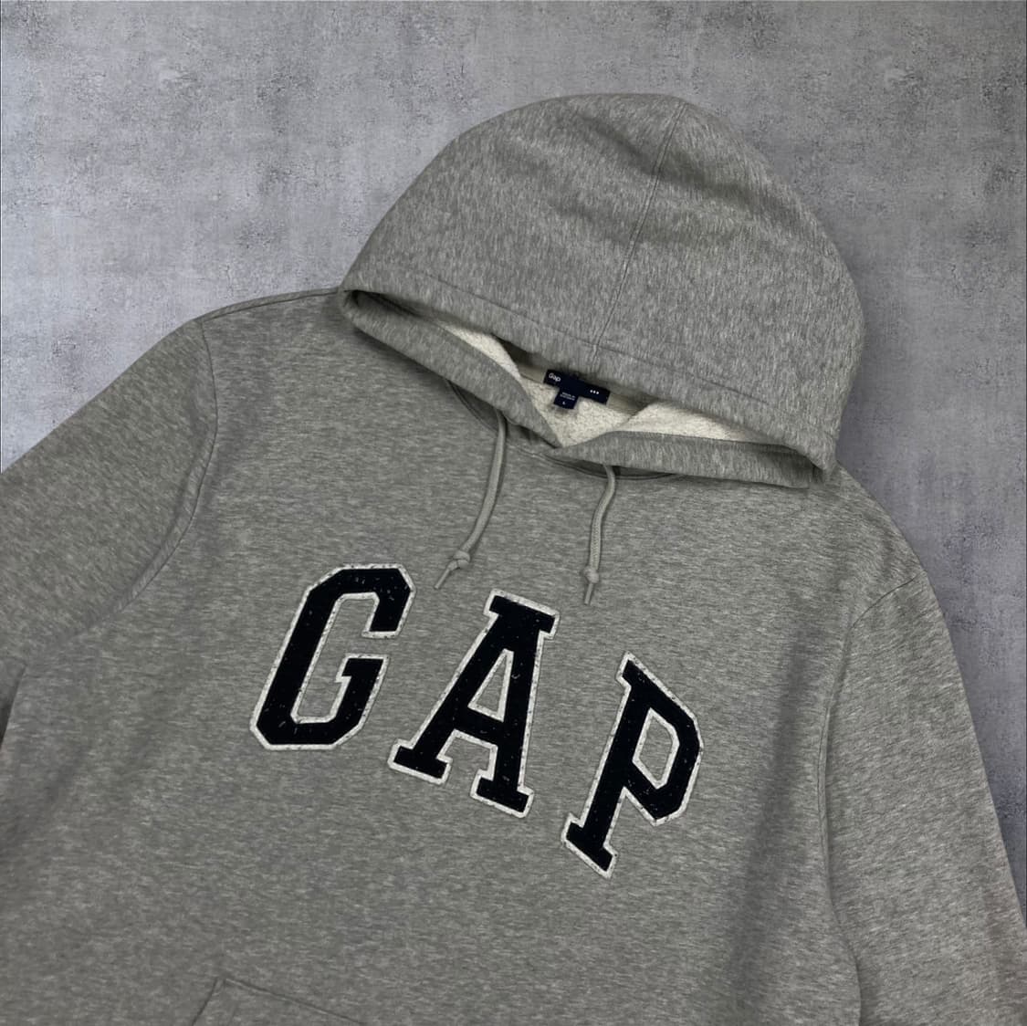 GAP 그레이 컬러 스펠아웃 빅로고 후드티 상품이미지2