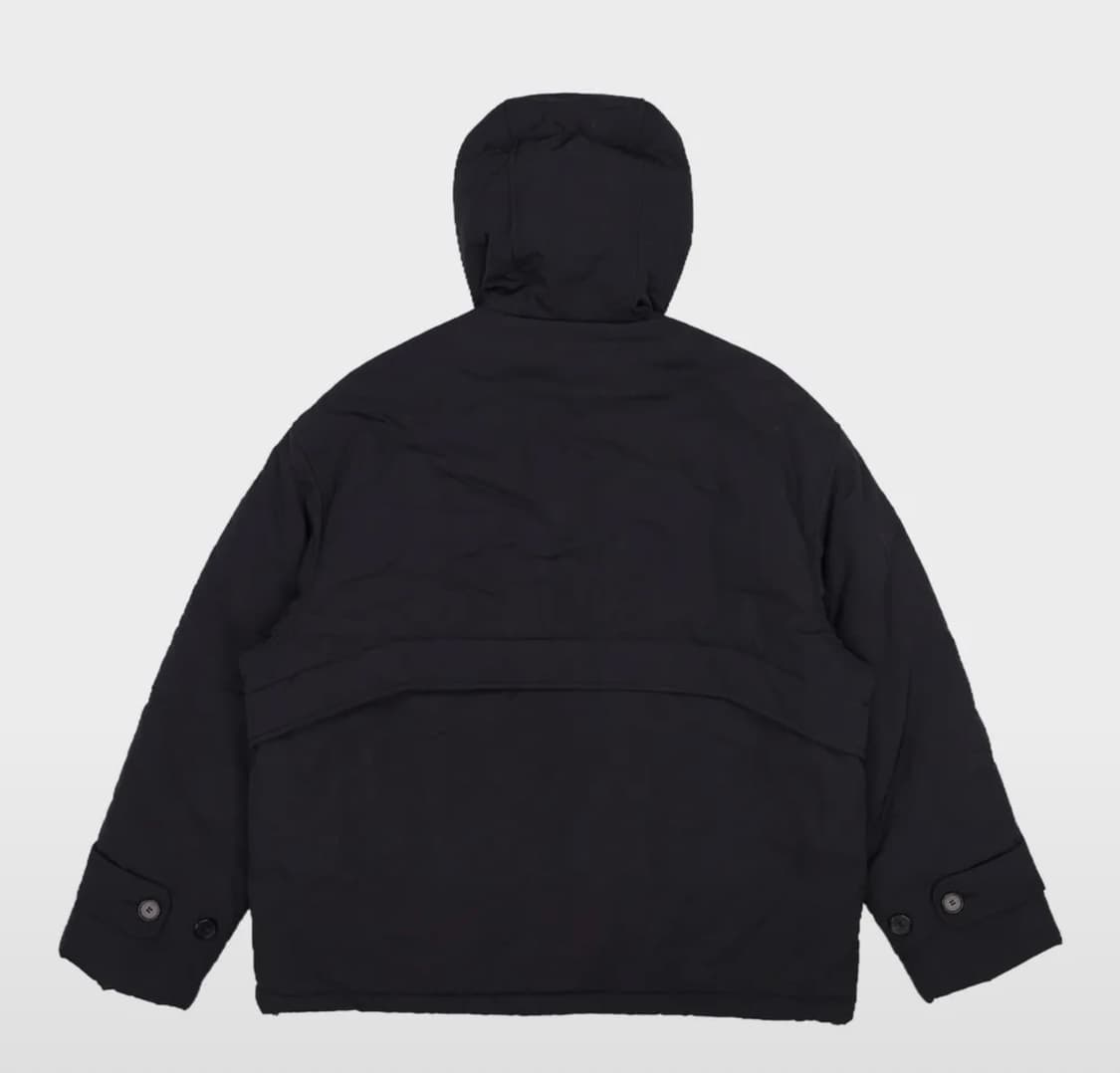 [M] 논플로어 랩 오버 숏 더플 패딩 블랙 상품이미지2