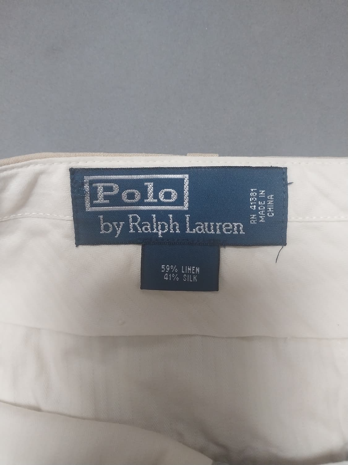 [35] 폴로 랄프로렌 실크 린넨 치노 팬츠 베이지 상품이미지9