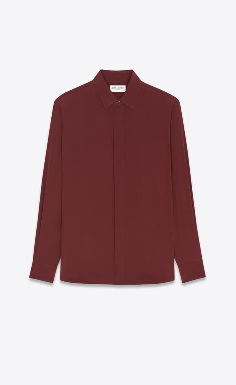 [정해인님 착용] 생로랑 23ss 크레페 드 시네 실크 셔츠 상품이미지1