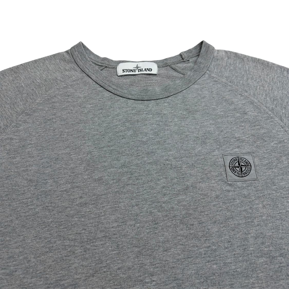 스톤아일랜드 와펜 패치 그레이 반팔 티셔츠 M 상품이미지4