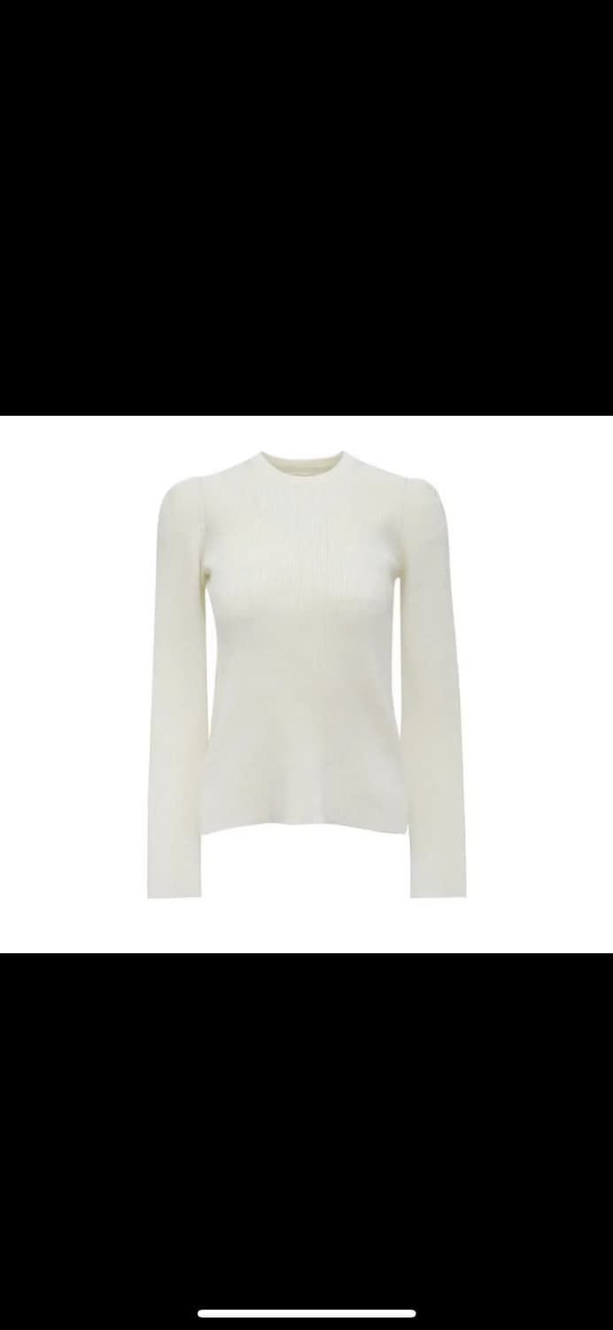 언더스탠딩 퍼프라운드골지니트 아이보리 상품이미지3
