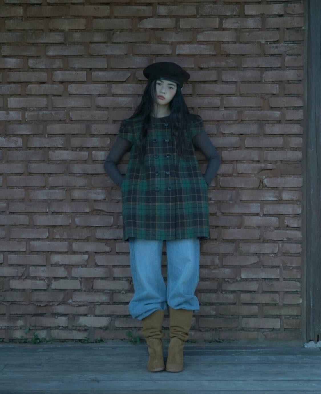 (새상품) 플레따 미니 퍼프 울 원피스 자켓 상품이미지1