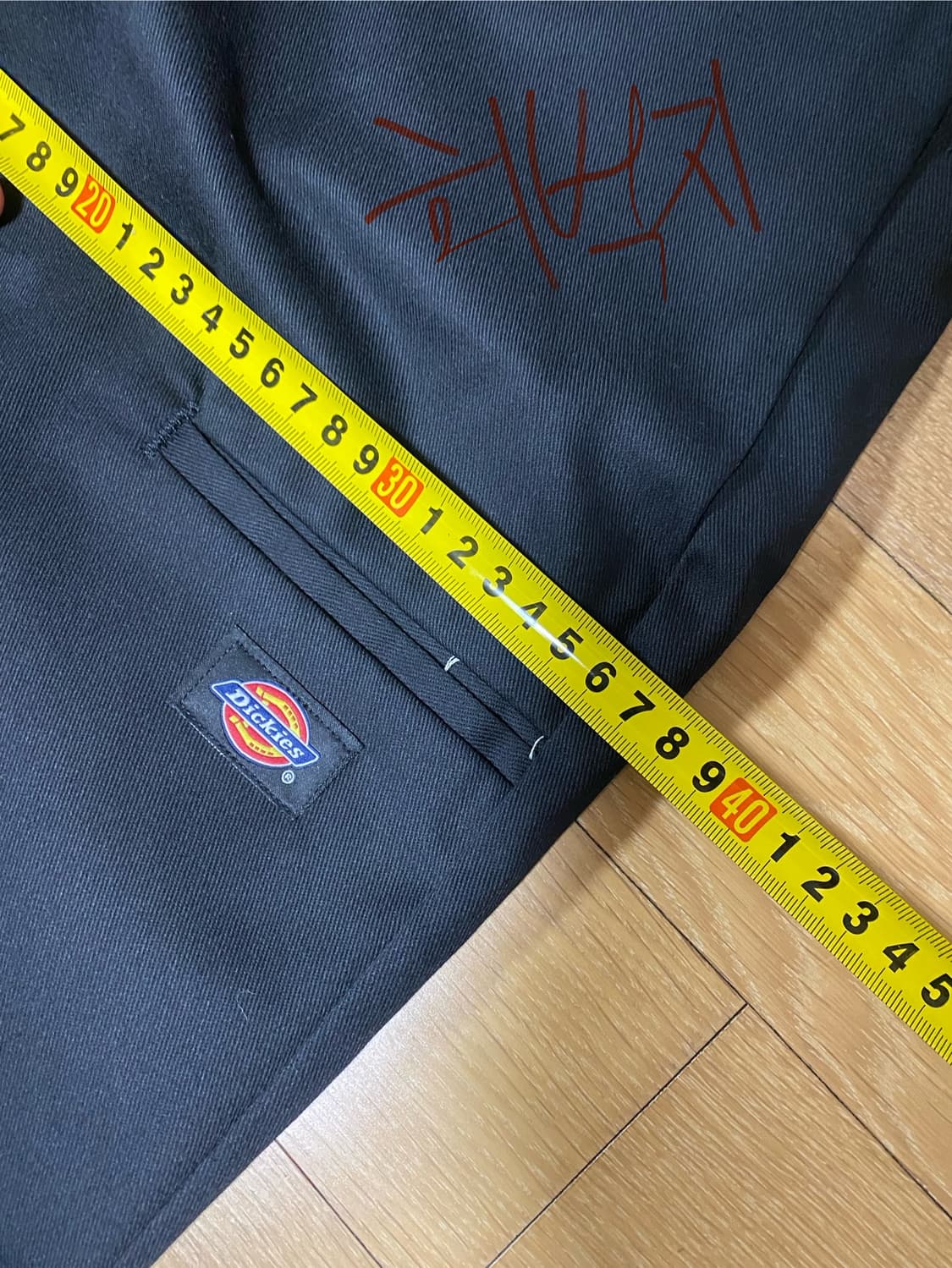 디키즈 더블니 85283 루즈핏 워크팬츠 블랙 38 상품이미지5