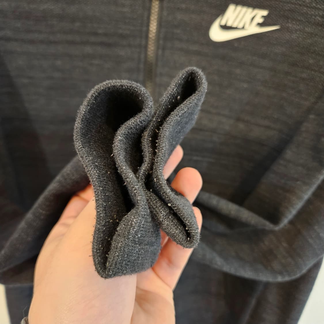 105(XL)/실측100(L) 나이키 후드 집업 다크그레이 상품이미지4