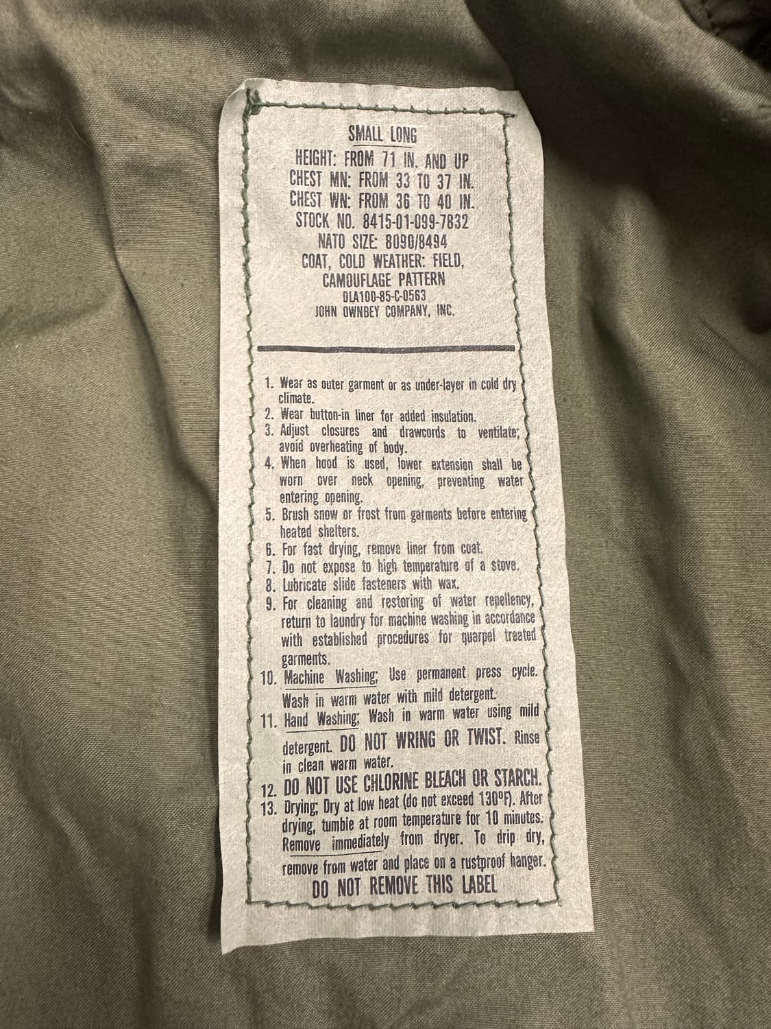 (S)80s 미군 M-65 콜드웨더 필드 자켓 상품이미지10