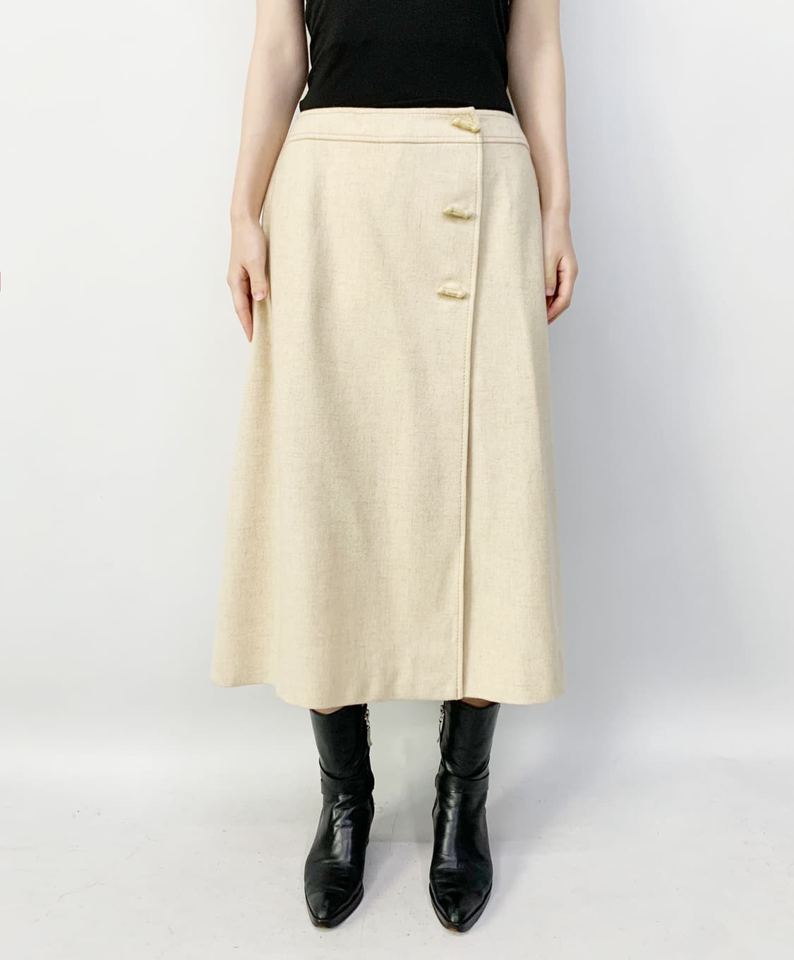 90's ALEXON made in great britain 랩 스커트 상품이미지1