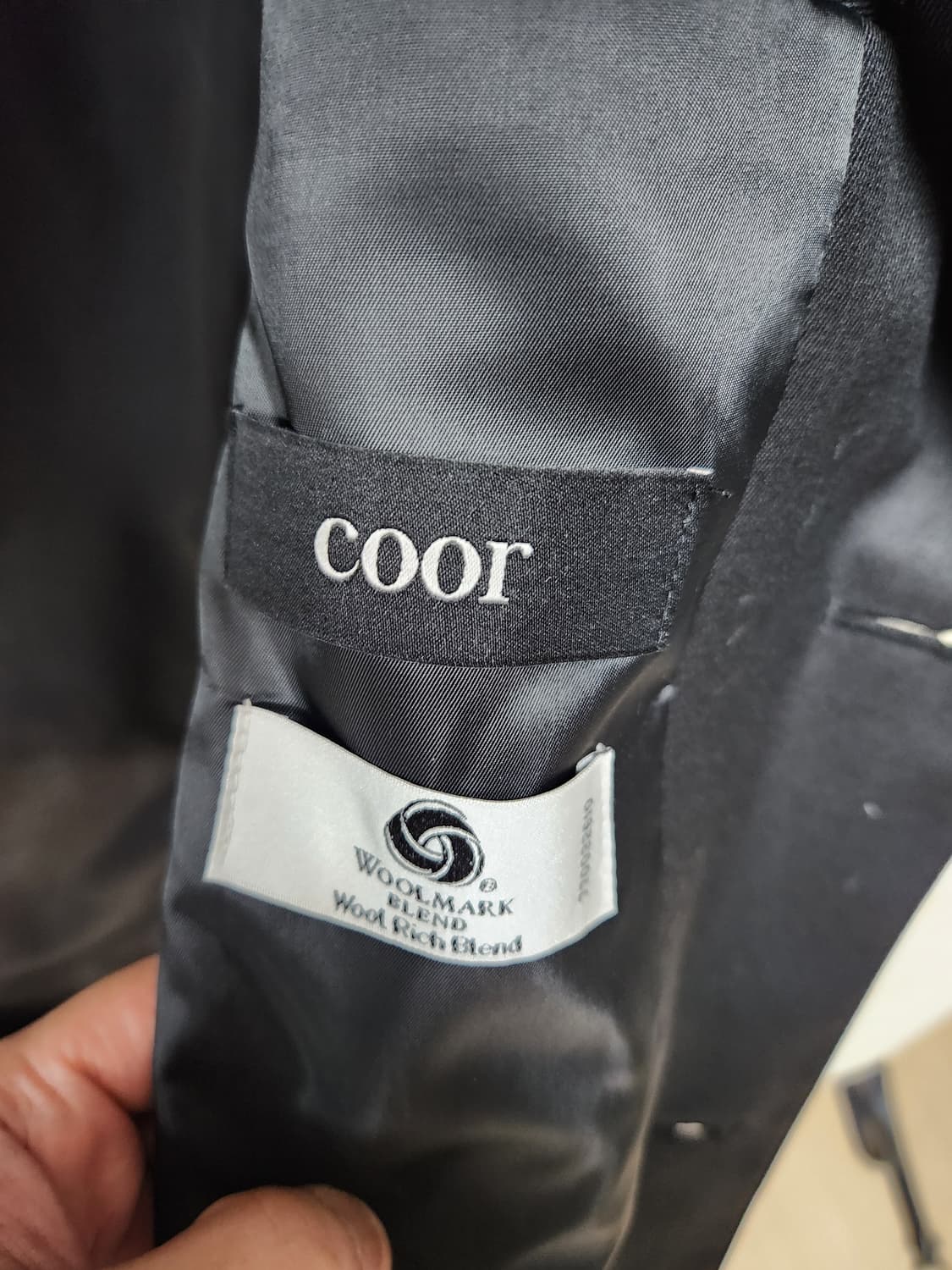 쿠어 울 블루종 블랙 상품이미지2