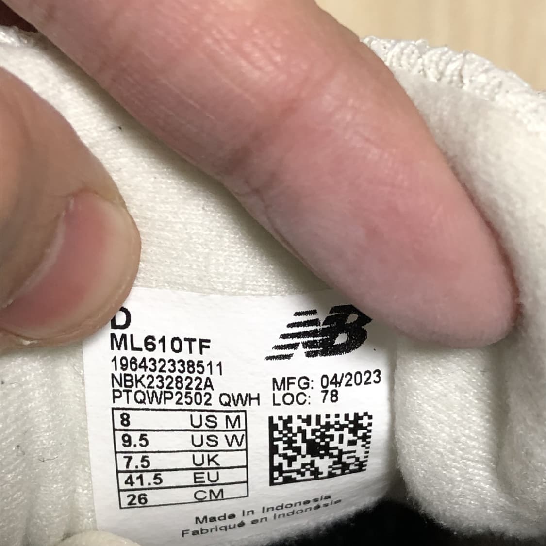 (260) 뉴발란스 ML 610 앙고라 크림 스웨이드 트래킹 스니커즈 상품이미지6