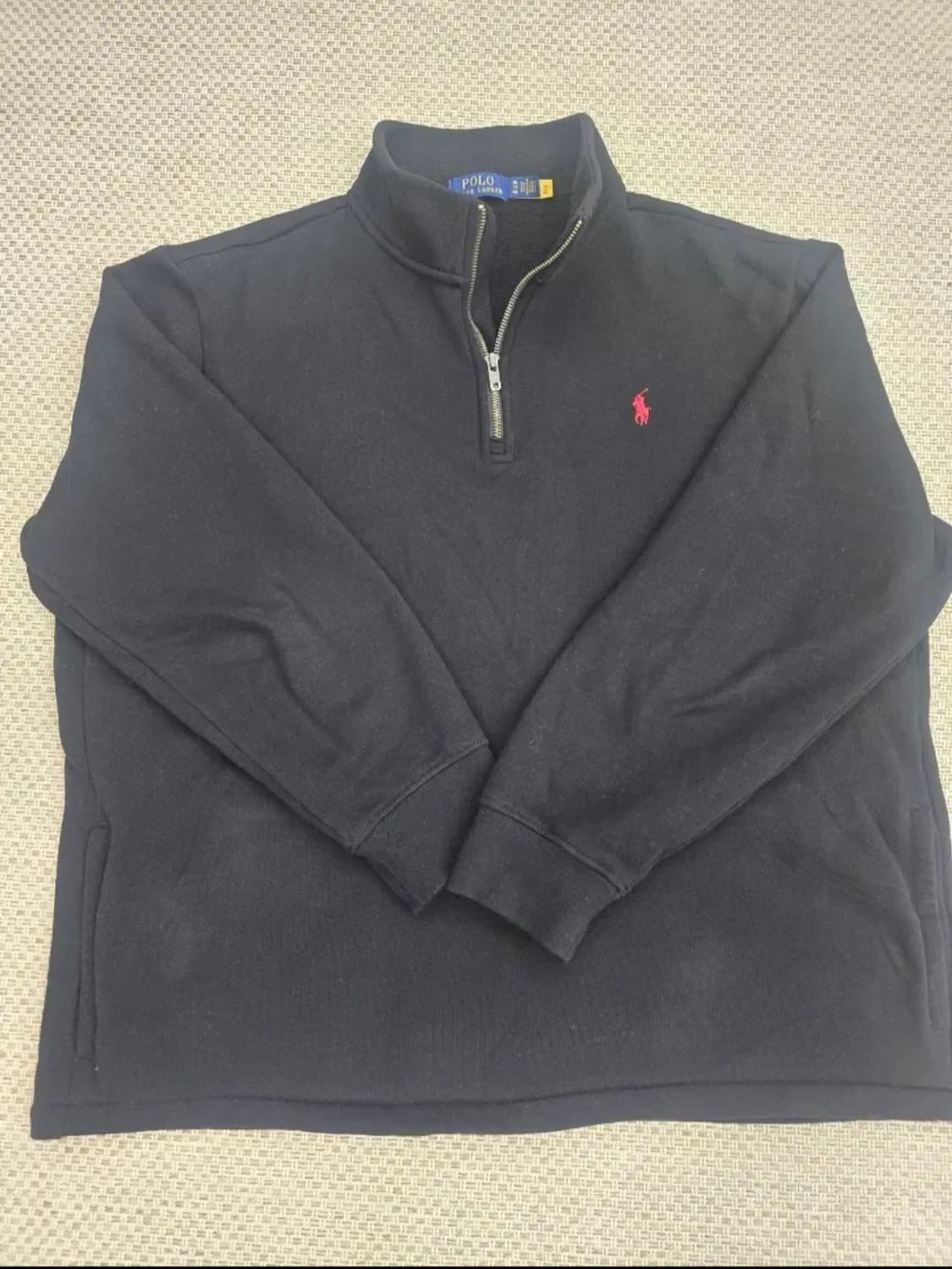 폴로 플리스 하프집업 맨투맨 상품이미지1