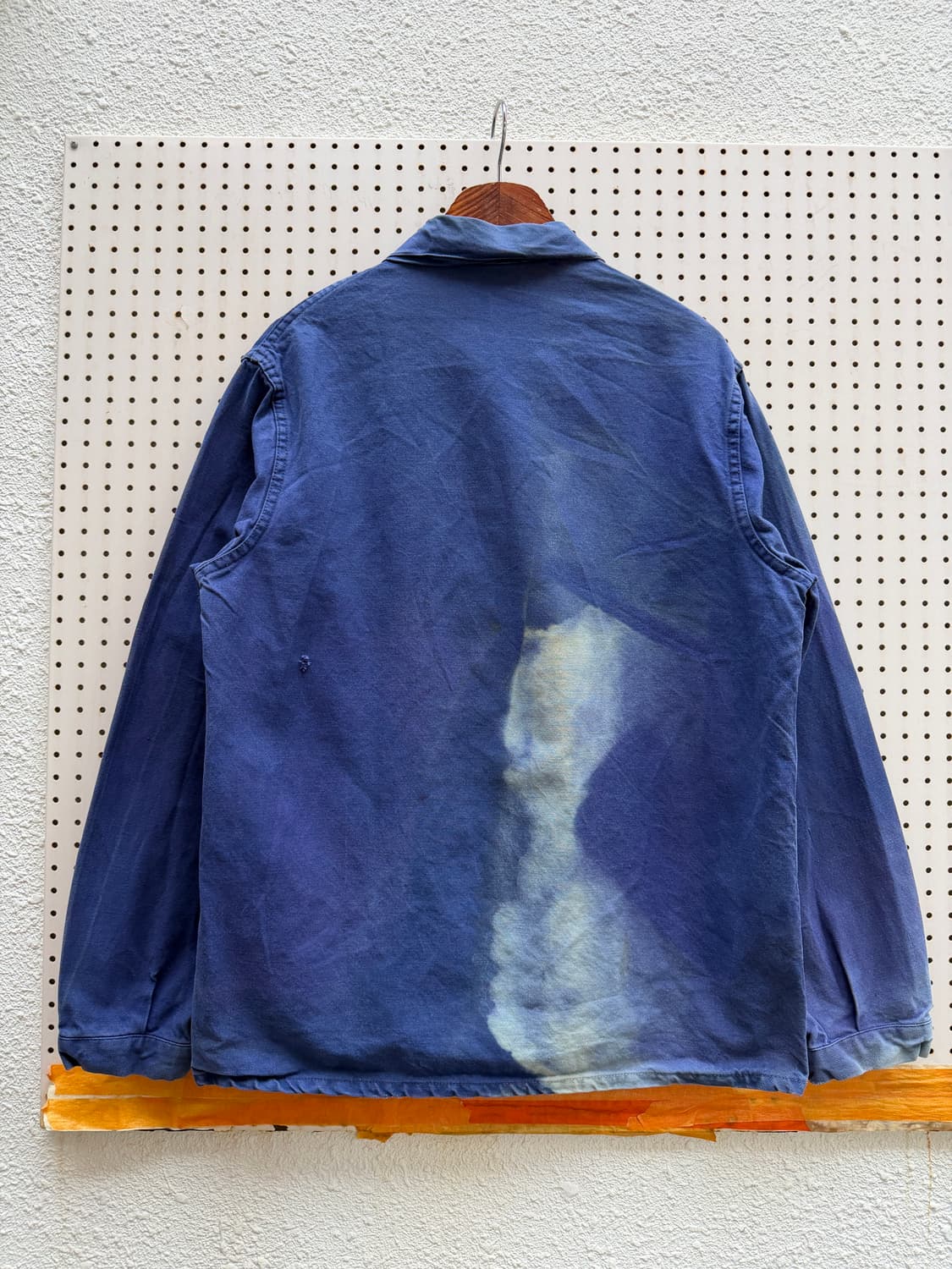 1980s BLEACH FADED GERMAN WORK 프렌치워크자켓 상품이미지2