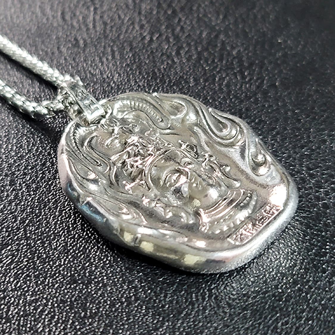 Manjushri 백동 펜던트 엔틱 부처님 문수보살 남자 목걸이 상품이미지3