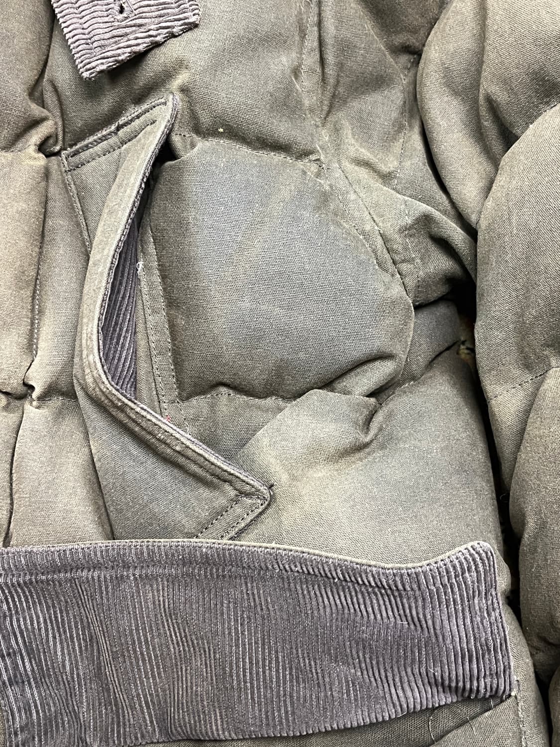 [M] 에스파이 왁스 코튼 덕다운 패딩 자켓 상품이미지5