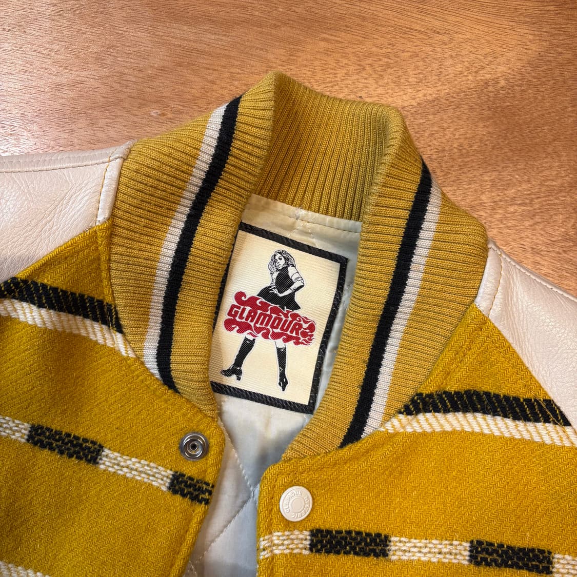 히스테릭글래머 노랑 HPP 바시티 자켓 상품이미지9