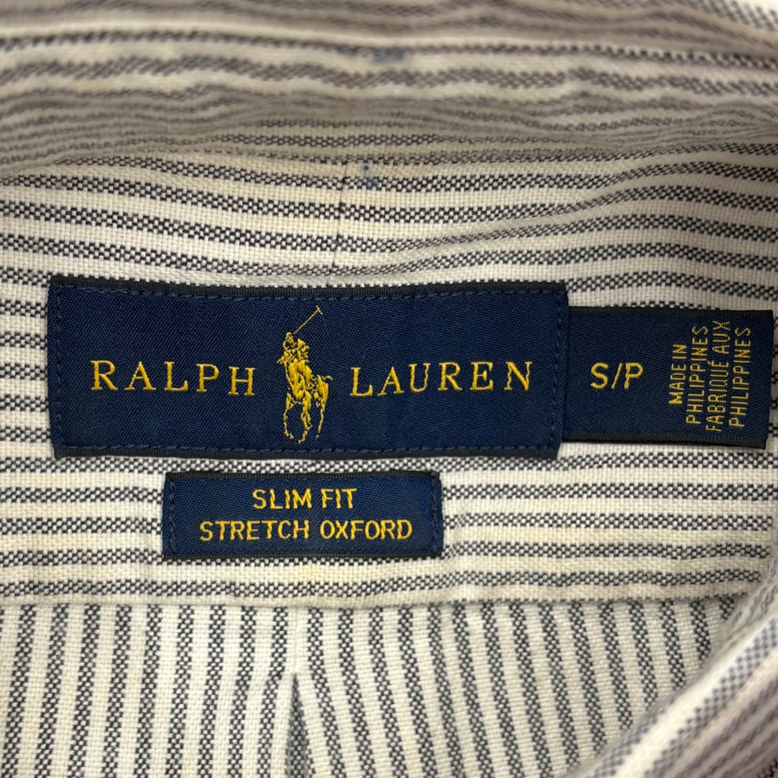 S 폴로랄프로렌 슬림핏 스트레치 옥스포드 스트라이프 셔츠  상품이미지4