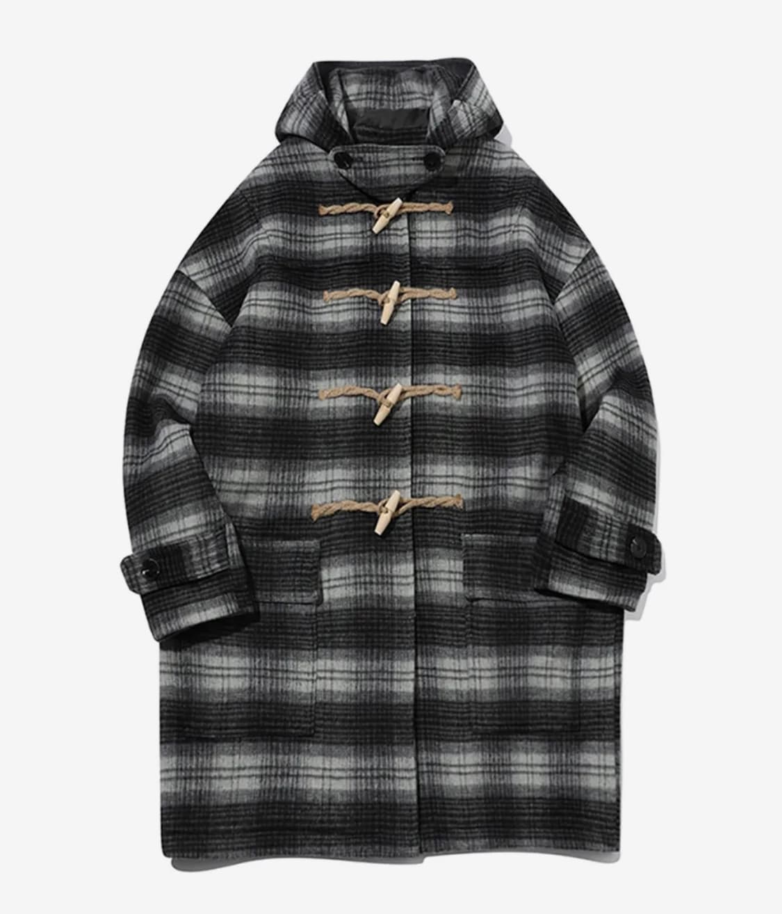 메인부스 체크 더플 코트 상품이미지3