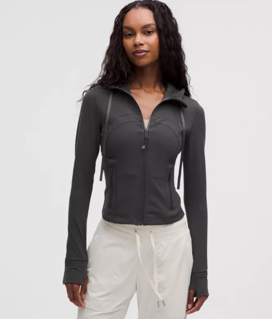 룰루레몬 디파인 크롭 후드 재킷 (그래파이트 그레이) 상품이미지1