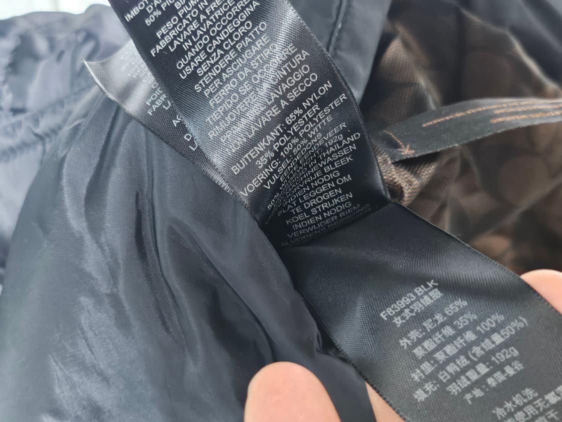 코치 덕다운 여성 패딩 S 상품이미지6