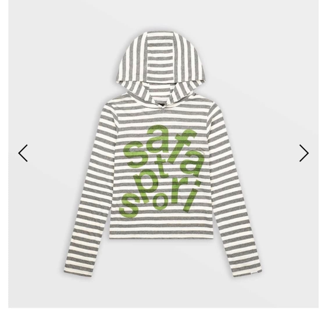 1/2 Ticketing Stripe Border Hoodie 상품이미지1