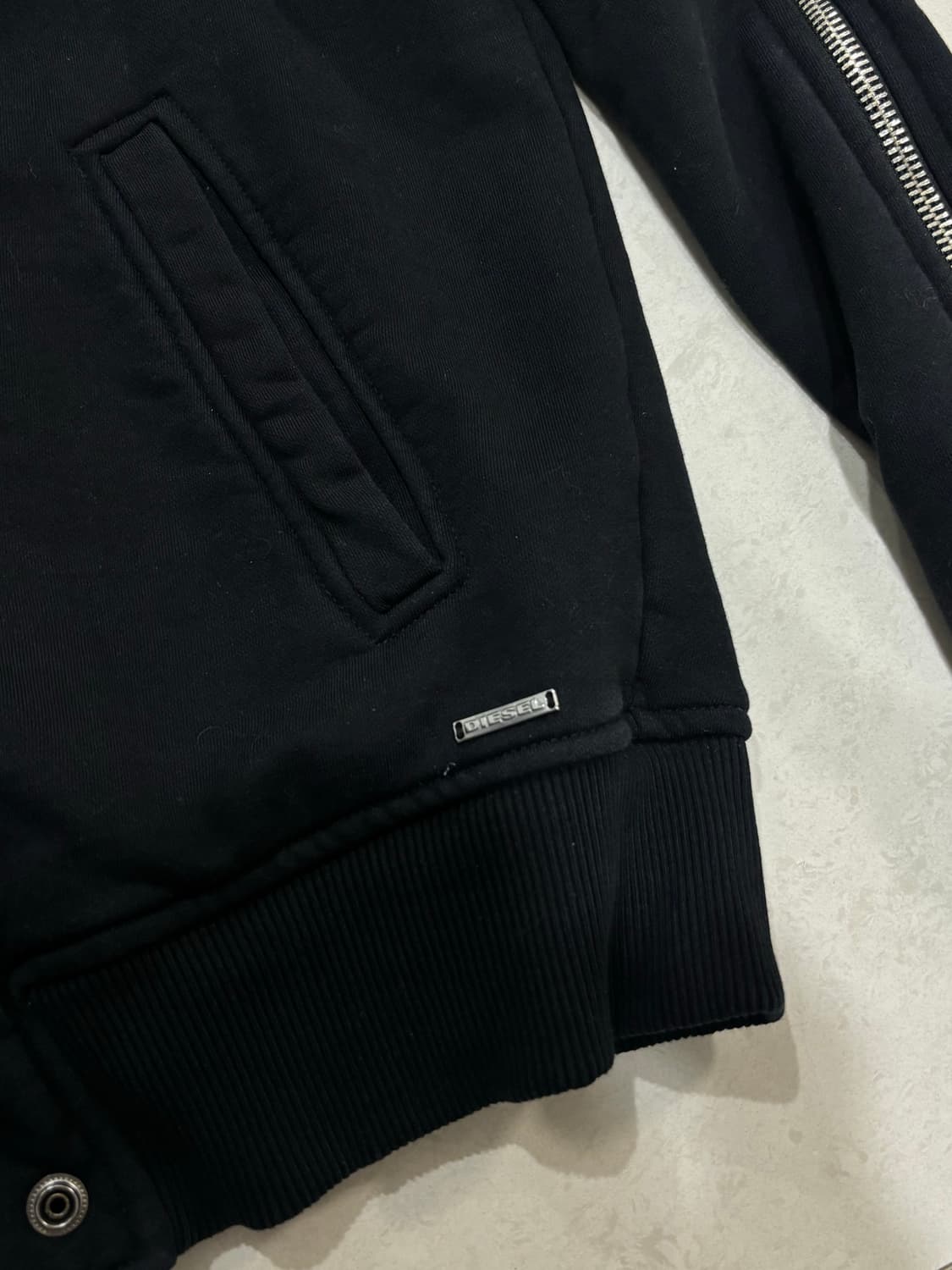 디젤 지퍼 디테일 후드집업 M 상품이미지3