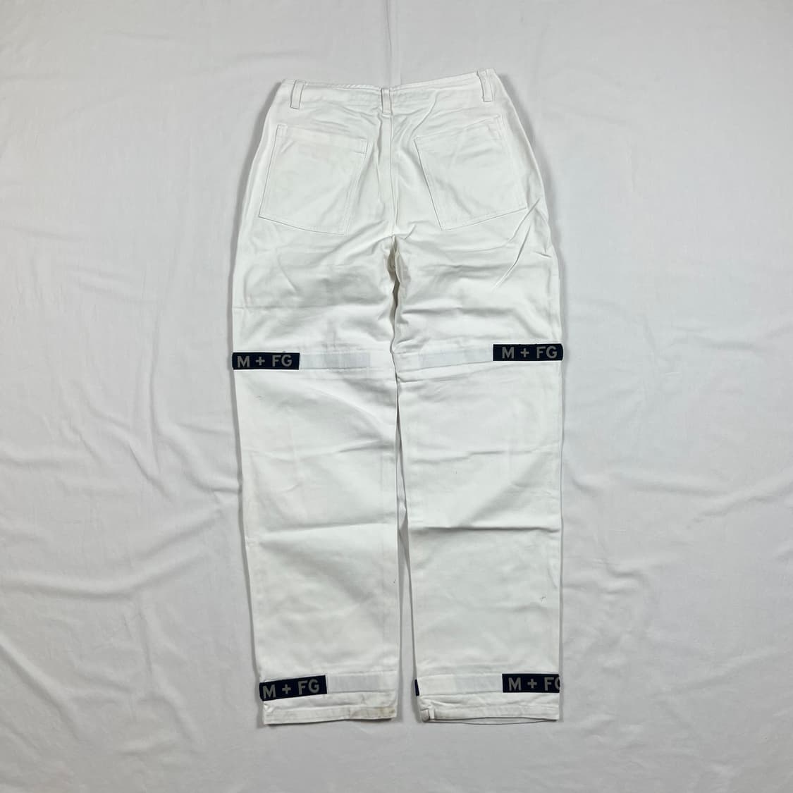 90‘s 마리떼프랑소와저버 스트랩 화이트 팬츠 바지 상품이미지6