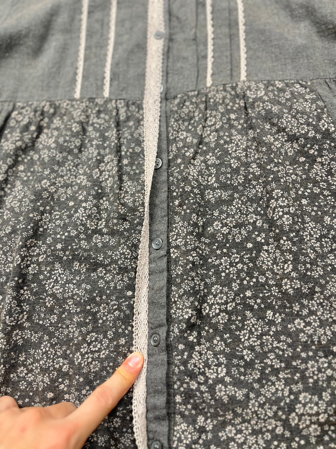 아방한 꽃 셔츠원피스 상품이미지6