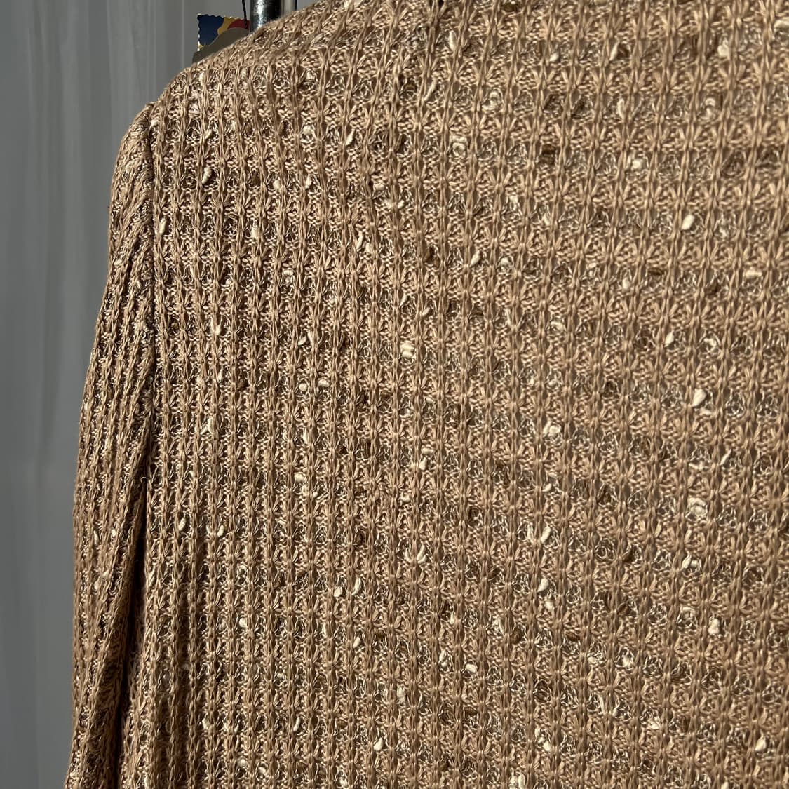 트위드 베이지 투버튼 가디건자켓 상품이미지5