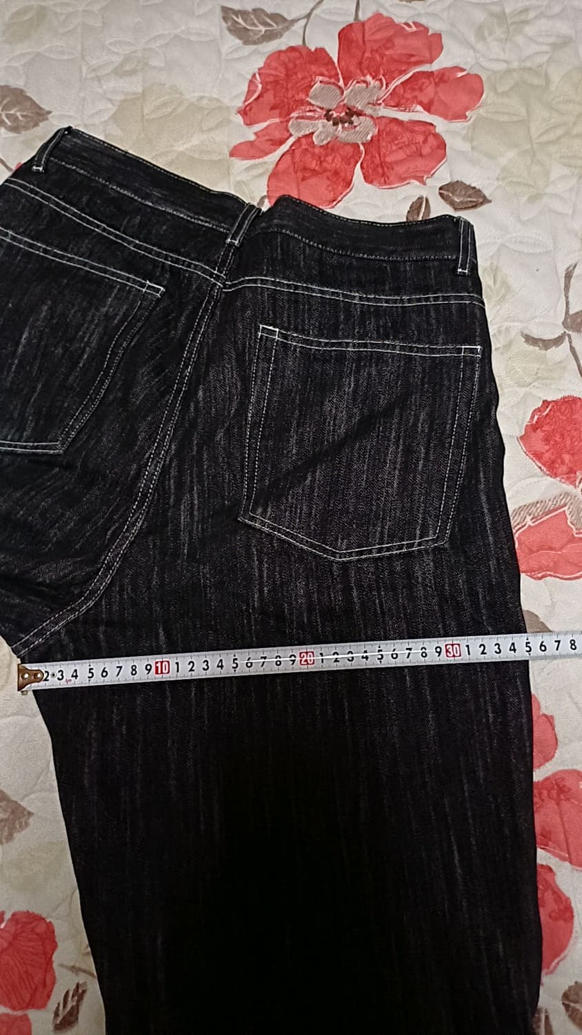 데이 와이드블랙팬츠 31인치 기장110 상품이미지7