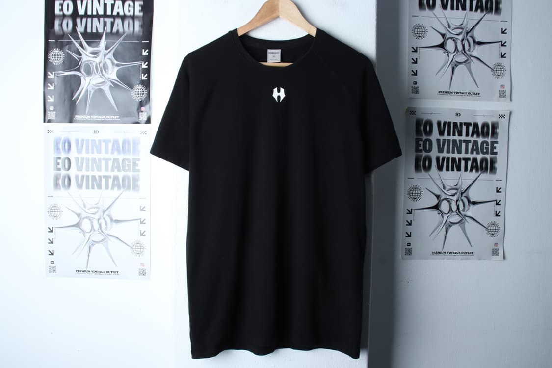 (XL-2XL) 허그본 반팔 티셔츠 나그랑 블랙 올드스쿨-7B82 상품이미지2