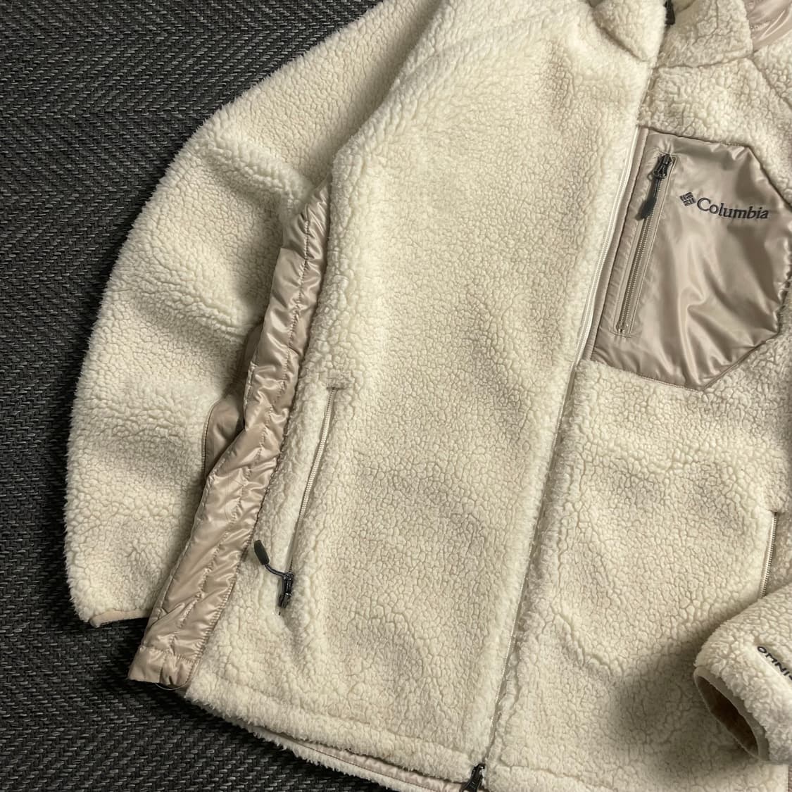 컬럼비아 USA 플리스 자켓 아리보리 y 4684 상품이미지4