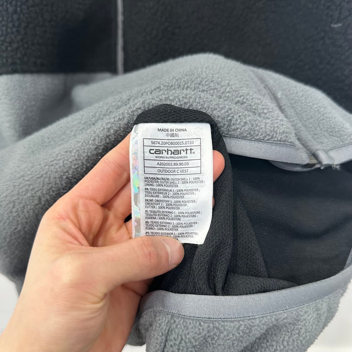 칼하트 wip 조끼 후리스 상품이미지3