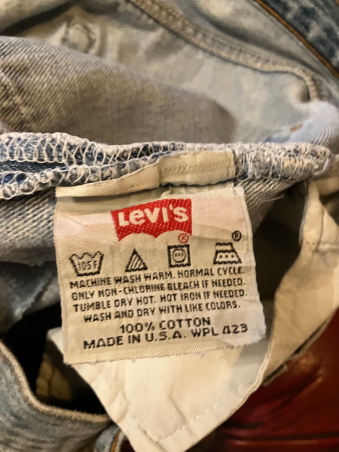 90s USA 빈티지 리바이스 501 데님 팬츠 상품이미지6
