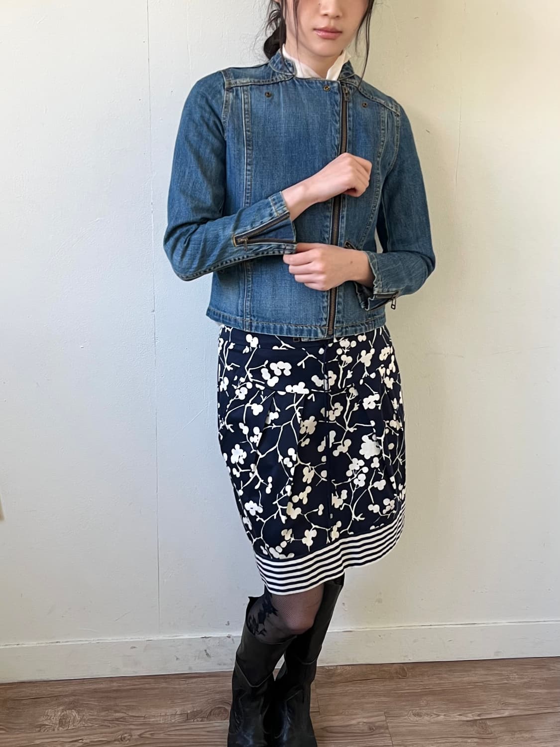 LANVIN 바이커 데님 자켓 상품이미지4