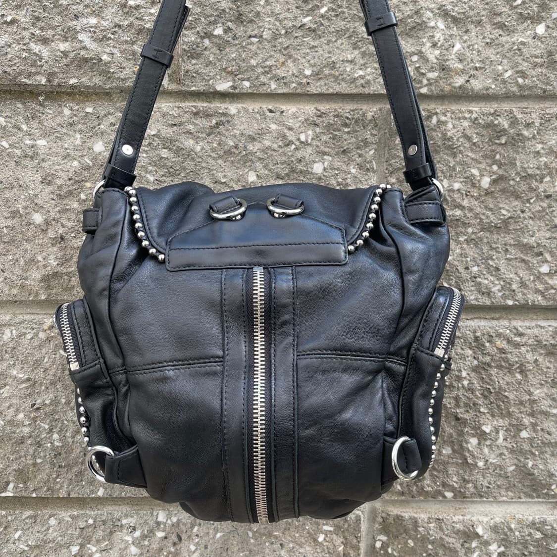 [OS] Alexander Wang 블랙 레더 크로스백 상품이미지7