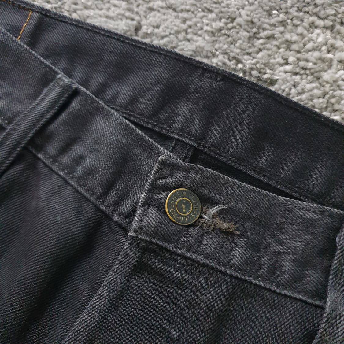 LEVI'S 501 블랙 데님 팬츠 상품이미지5