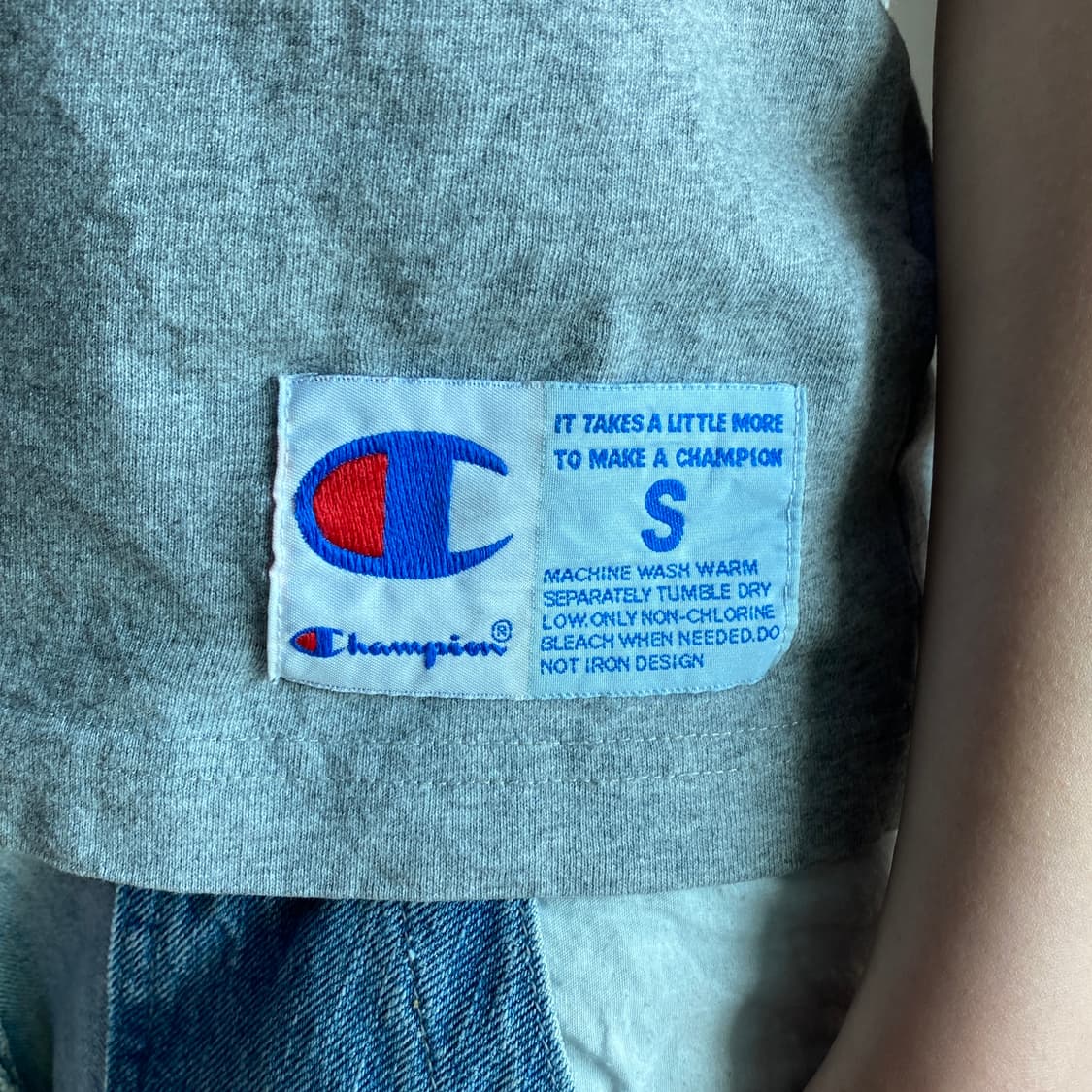 챔피온 멀티 컬러 스크립트 로고 티셔츠 상품이미지5