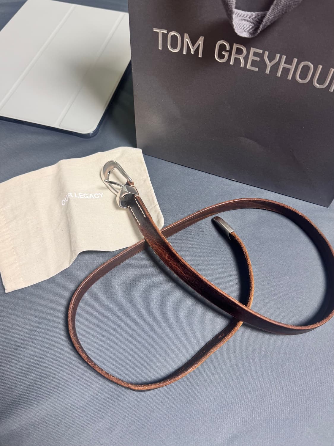 아워레가시 벨트 2cm 레더브라운 90 상품이미지1