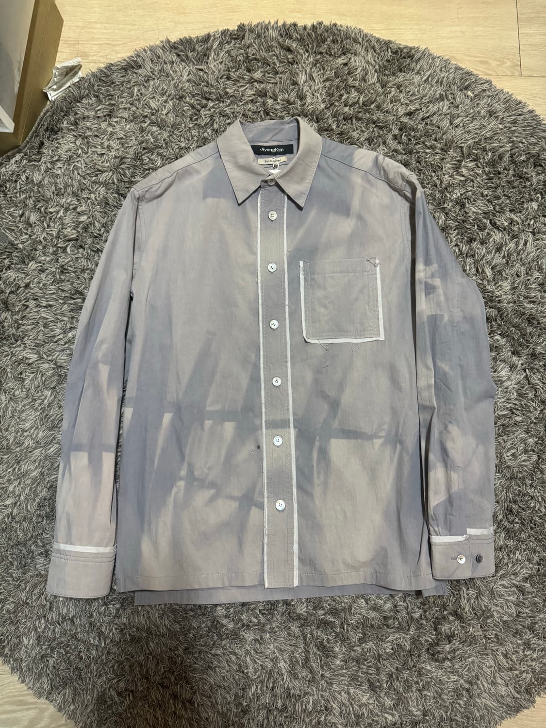 지용킴24ss sunbleaced shirts 상품이미지1