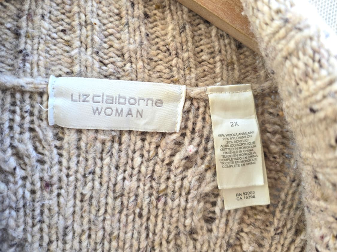 리즈 클레이본 케이블 니트 코트 상품이미지6