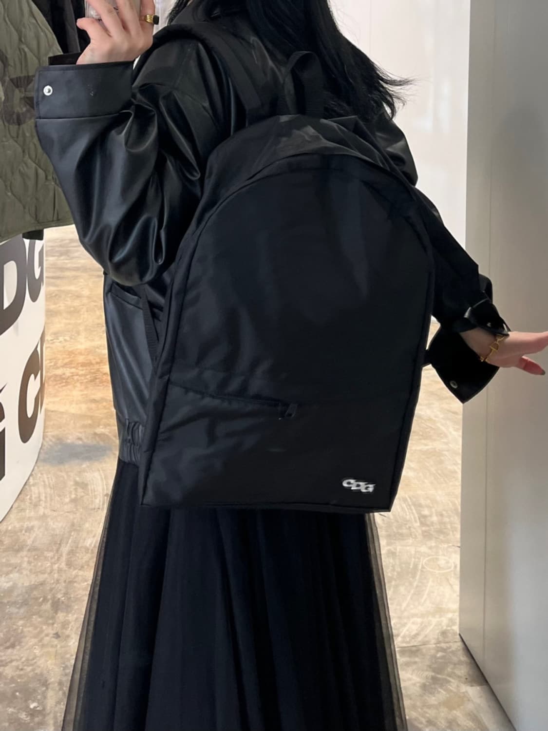 CDG 패치 백팩 블랙 꼼데가르송 상품이미지5