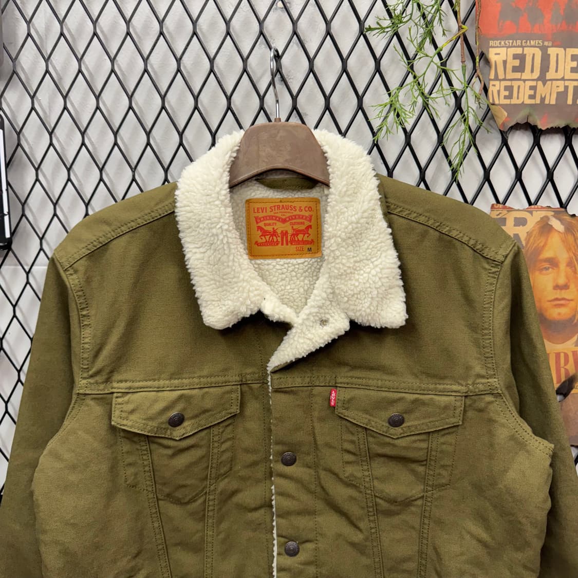 리바이스 타입 3 쉐르파 트러커 자켓 카키 상품이미지3