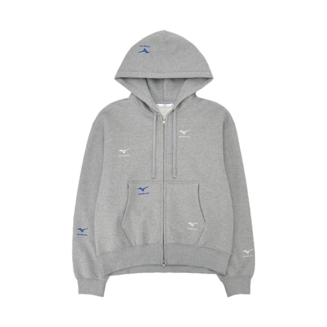 STU 미즈노 후드집업 그레이 M사이즈 상품이미지1