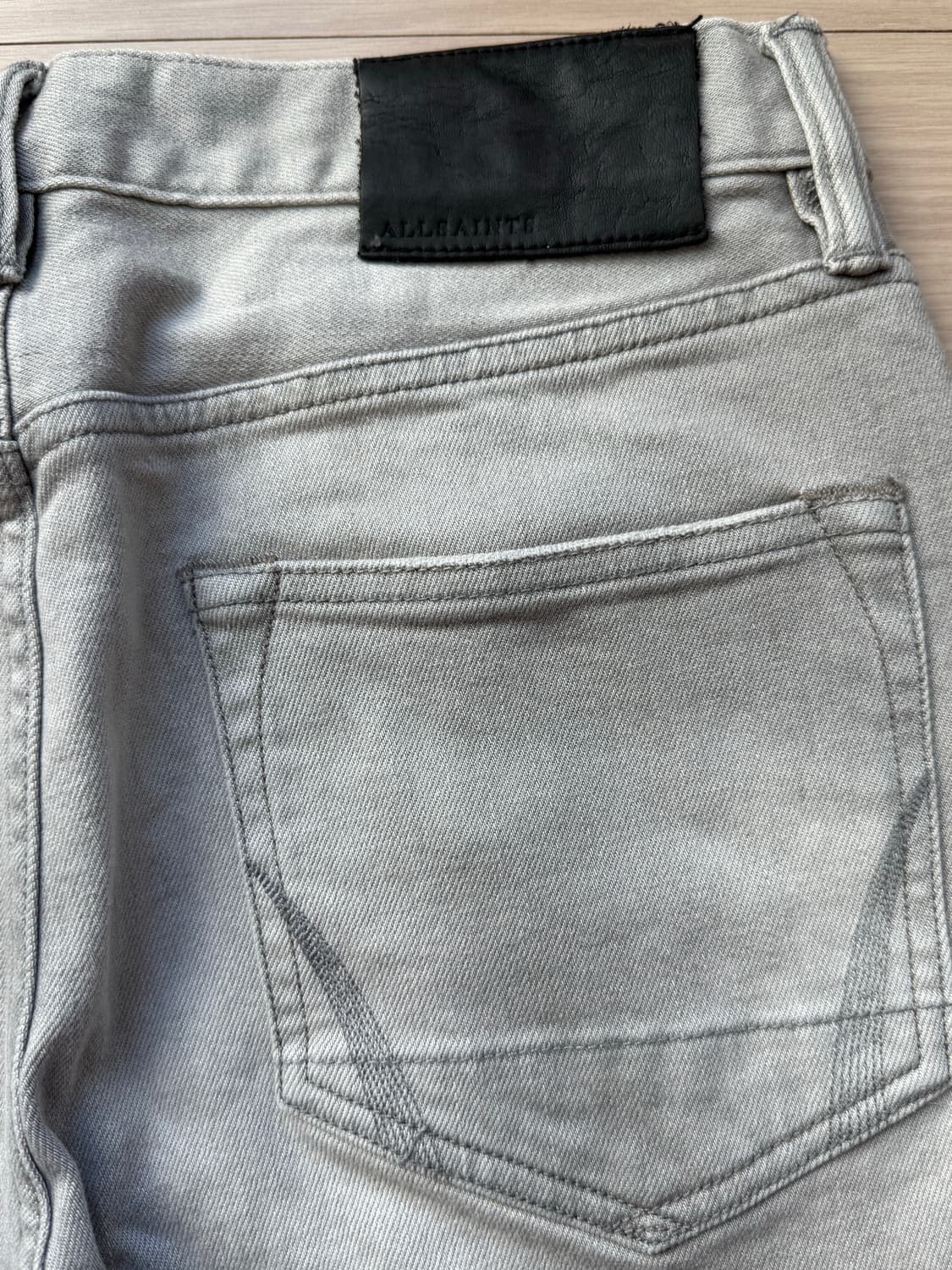 올세인츠 시가렛 그레이 위싱 데님 진 상품이미지4