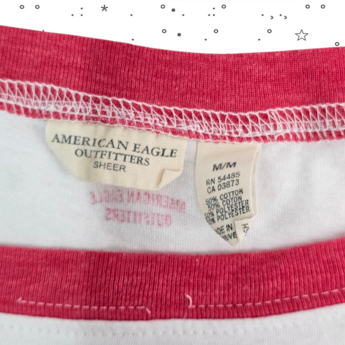 AMERICAN EAGLE 아메리칸 이글 보더 반팔 티셔츠 상품이미지4