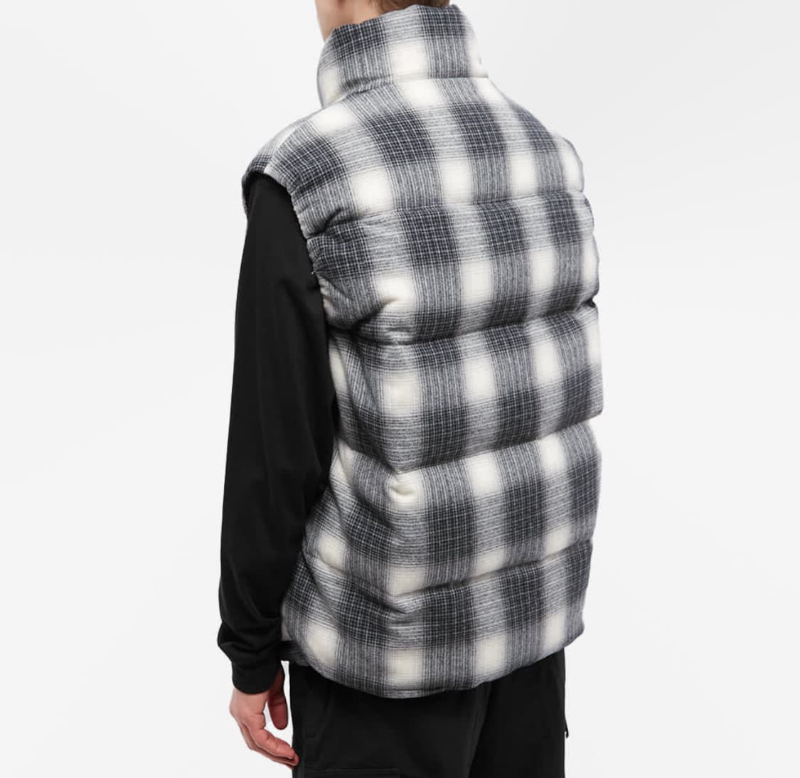 [XL] 네이버후드 x 팬들턴 체크 다운 베스트 블랙  상품이미지10