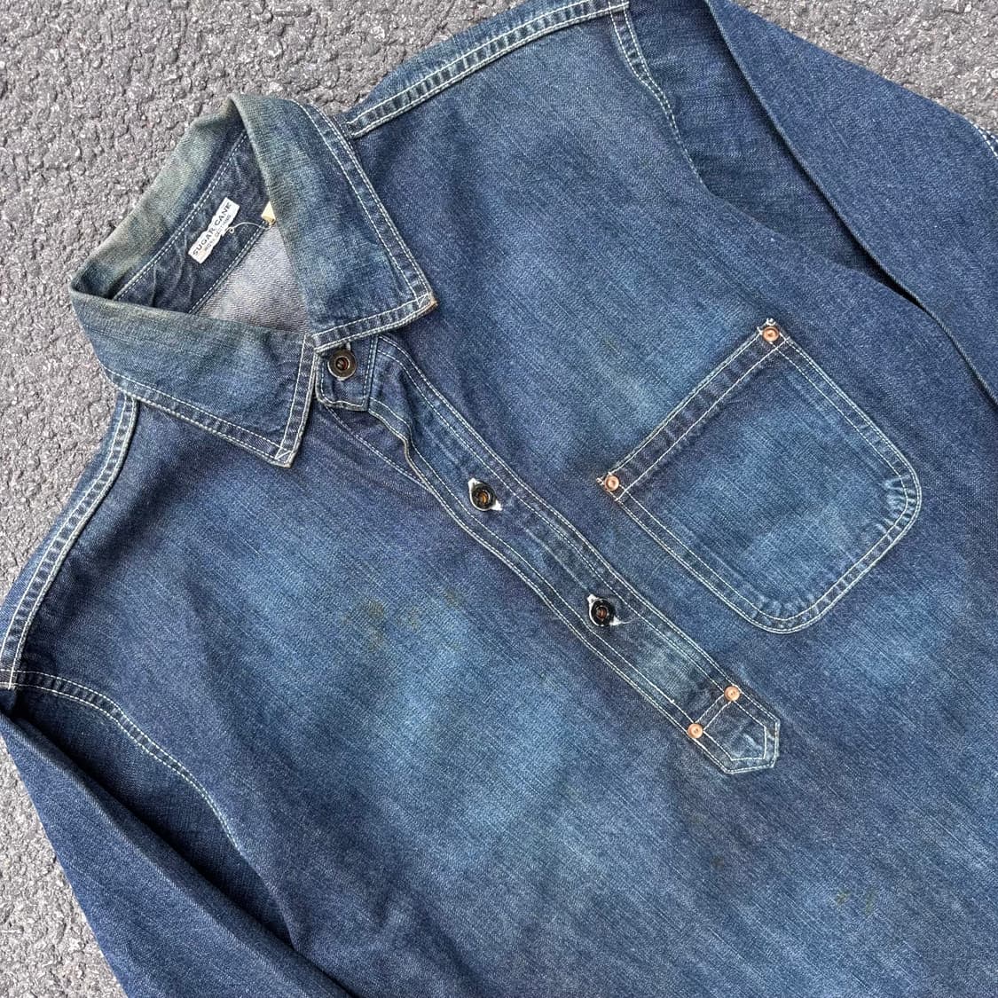 일본 슈가케인 풀오버 셔츠 상품이미지4