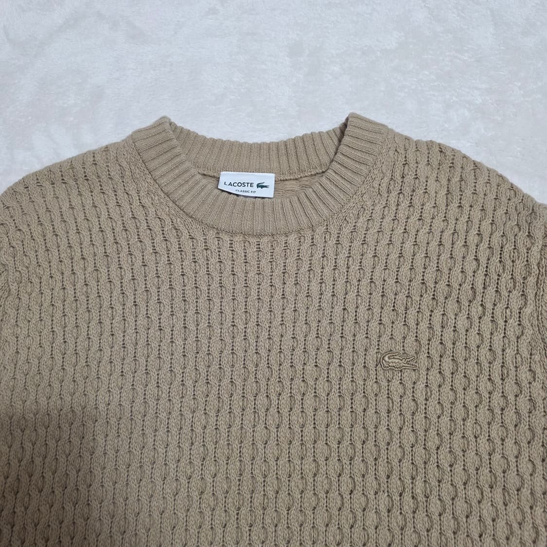 (105)라코스테 캐시미어 울 케이블 니트  상품이미지2